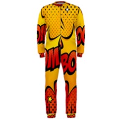 Explosion Boom Pop Art Style Onepiece Jumpsuit (men) by Pakemis