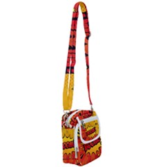 Explosion Boom Pop Art Style Shoulder Strap Belt Bag by Pakemis