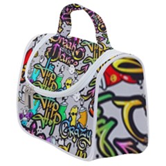 Hip Hop Background Satchel Handbag by Pakemis