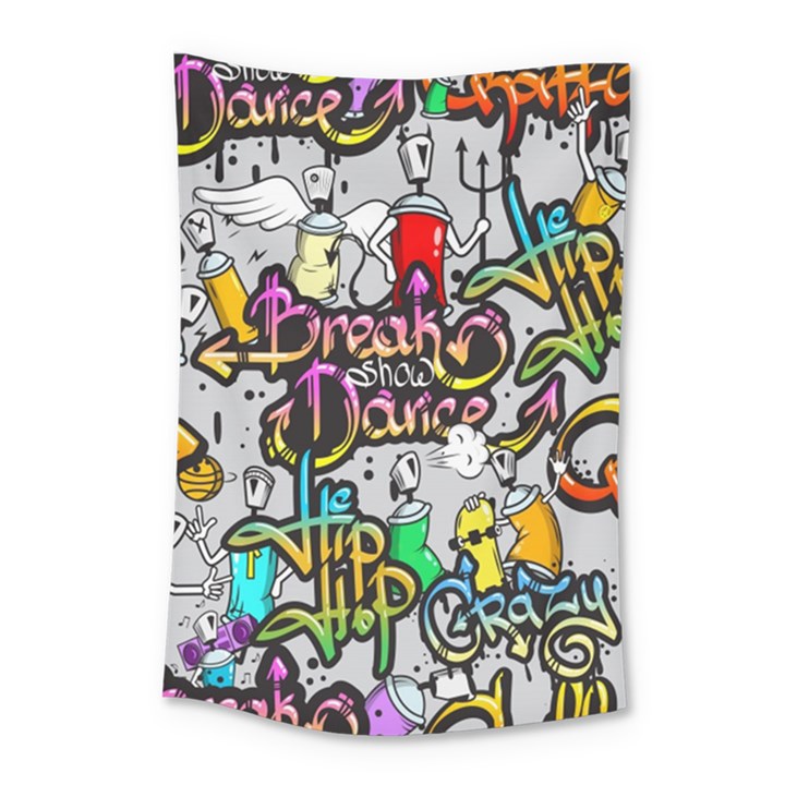 Hip Hop Background Small Tapestry