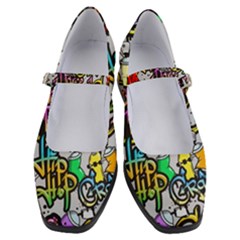 Hip Hop Background Women s Mary Jane Shoes by Pakemis