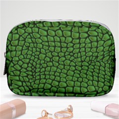 Seamless Pattern Crocodile Leather Make Up Pouch (small) by Pakemis