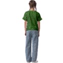 Seamless Pattern Crocodile Leather Kids  Cuff Sleeve Scrunch Bottom Tee View2