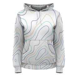 Abstract Colorful Topographic Map Design Vector Women s Pullover Hoodie by Pakemis