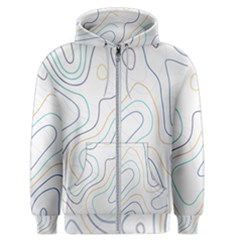 Abstract Colorful Topographic Map Design Vector Men s Zipper Hoodie by Pakemis