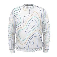 Abstract Colorful Topographic Map Design Vector Men s Sweatshirt by Pakemis