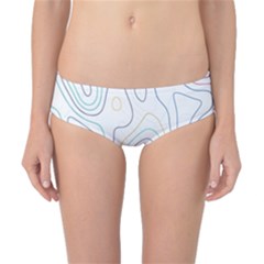 Abstract Colorful Topographic Map Design Vector Classic Bikini Bottoms by Pakemis