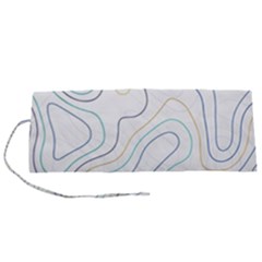 Abstract Colorful Topographic Map Design Vector Roll Up Canvas Pencil Holder (s) by Pakemis