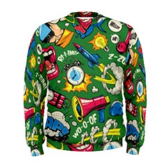 Pop Art Colorful Seamless Pattern Men s Sweatshirt by Pakemis