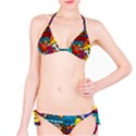 Graffiti Characters Seamless Pattern Classic Bikini Set View1