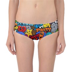 Graffiti Characters Seamless Pattern Classic Bikini Bottoms by Pakemis