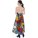 Graffiti Characters Seamless Pattern Tie Back Maxi Dress View2