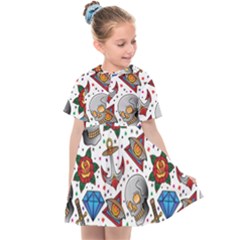 Full Color Flash Tattoo Patterns Kids  Sailor Dress by Pakemis