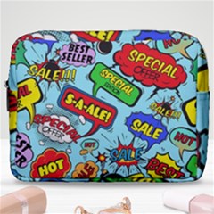 Comic Bubbles Seamless Pattern Make Up Pouch (large) by Pakemis