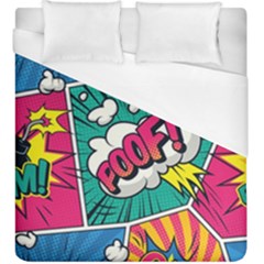 Comic Colorful Seamless Pattern Duvet Cover (king Size) by Pakemis