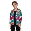 Comic Colorful Seamless Pattern Kids  Windbreaker View2