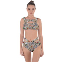 Tattoo Pattern Bandaged Up Bikini Set  by Pakemis