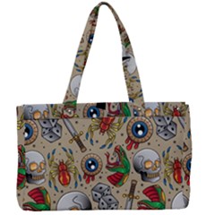 Tattoo Pattern Canvas Work Bag