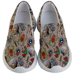 Tattoo Pattern Kids Lightweight Slip Ons