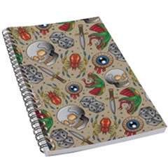 Tattoo Pattern 5 5  X 8 5  Notebook by Pakemis