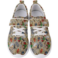 Tattoo Pattern Men s Velcro Strap Shoes by Pakemis