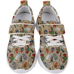 Tattoo Pattern Kids  Velcro Strap Shoes by Pakemis