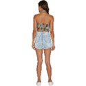 Tattoo Pattern Backless Halter Cami Shirt View4