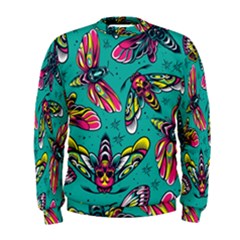 Vintage Colorful Insects Seamless Pattern Men s Sweatshirt by Pakemis