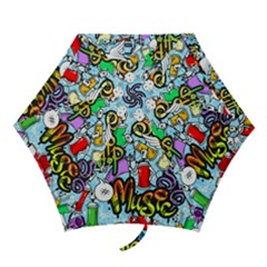 Graffiti Characters Seamless Patterns Mini Folding Umbrellas by Pakemis