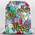 Graffiti Characters Seamless Patterns Drawstring Bag (Large) View1