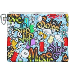 Graffiti Characters Seamless Patterns Canvas Cosmetic Bag (xxxl) by Pakemis