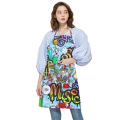 Graffiti Characters Seamless Patterns Pocket Apron by Pakemis