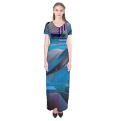 Beautiful  Short Sleeve Maxi Dress by Sparkle