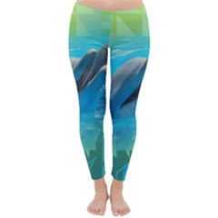 Beautiful Dolphins Classic Winter Leggings