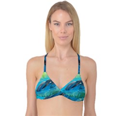 Beautiful Dolphins Reversible Tri Bikini Top by Sparkle