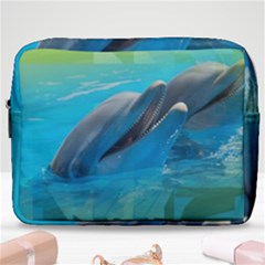 Beautiful Dolphins Make Up Pouch (large) by Sparkle