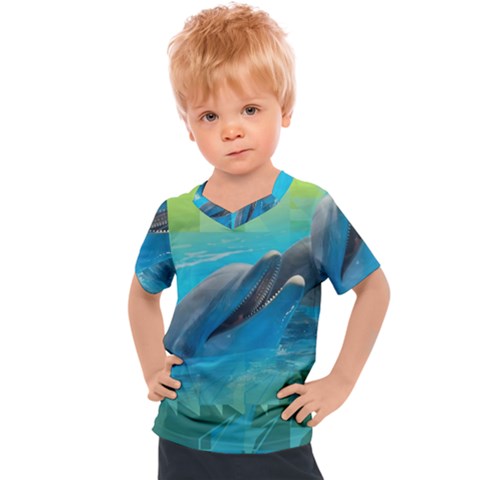 Beautiful Dolphins Kids  Sports Tee by Sparkle