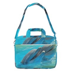 Beautiful Dolphins Macbook Pro 16  Shoulder Laptop Bag by Sparkle