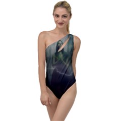 Beautiful Girl To One Side Swimsuit by Sparkle