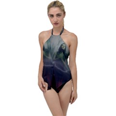 Beautiful Girl Go With The Flow One Piece Swimsuit by Sparkle