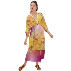 Colorful Nature Grecian Style  Maxi Dress by Sparkle