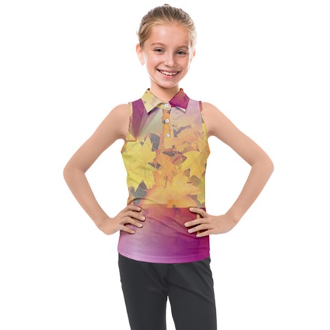 Colorful Nature Kids  Sleeveless Polo Tee by Sparkle