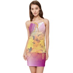 Colorful Nature Summer Tie Front Dress by Sparkle