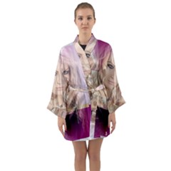 Beauty Long Sleeve Satin Kimono by Sparkle