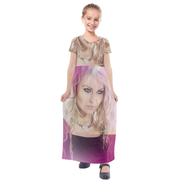 Beauty Kids  Short Sleeve Maxi Dress