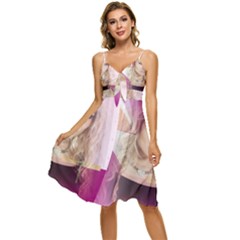 Beauty Sleeveless Tie Front Chiffon Dress by Sparkle