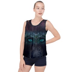 Vampire s Bubble Hem Chiffon Tank Top by Sparkle