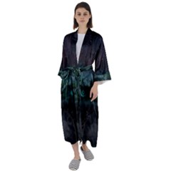 Vampire s Maxi Satin Kimono by Sparkle