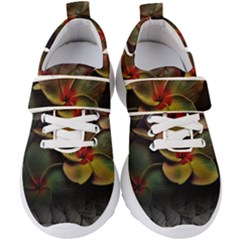 Beautiful Floral Kids  Velcro Strap Shoes by Sparkle