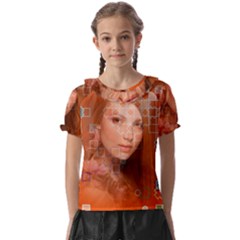 Geometricbeauty Kids  Frill Chiffon Blouse by Sparkle